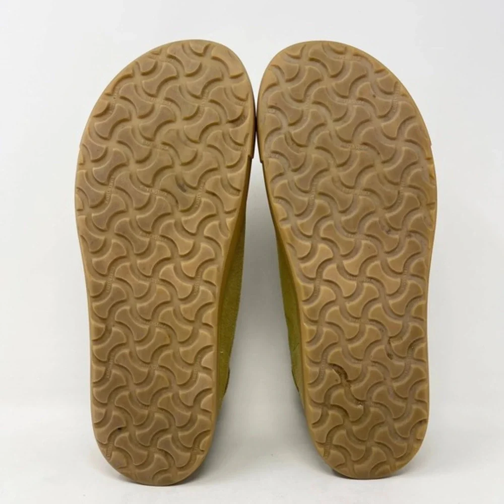 Birkenstock Bend Low Casual Sneakers Mens 43L 10.5 Faded Khaki Suede‎ Footbed